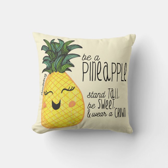Ananas-Kissen Kissen (Vorderseite)
