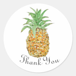 Ananas, klassischer Rundaufkleber Runder Aufkleber