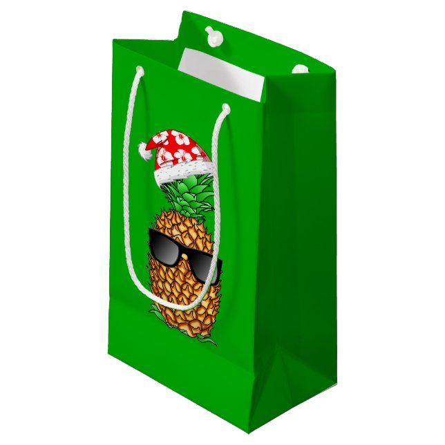 Ananas Kleine Geschenktüte (Vorderseite Schrägansicht)
