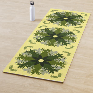 ANANAS-KRONE-MUSTER YOGAMATTE