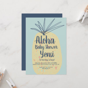 Ananas Kunst Baby Shower Tropischer Sommer Aloha