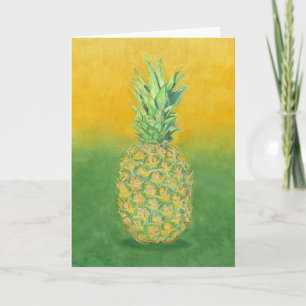 Ananas-Kunst gefaltete Grußkarte Karte