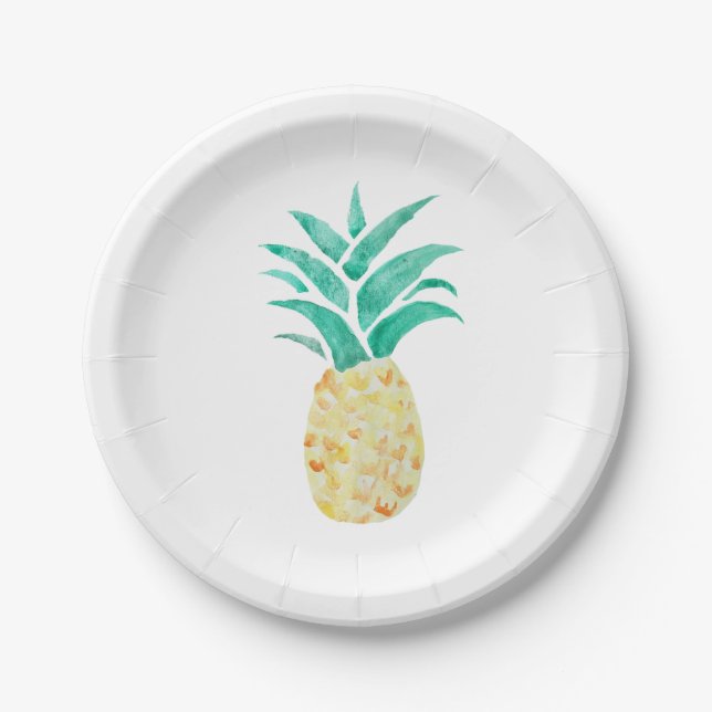 Ananas-Lackierung Tropenpapierplatte Pappteller (Vorderseite)
