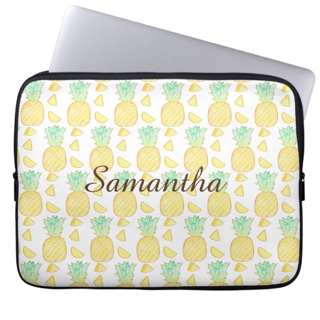 Ananas Laptopschutzhülle (Vorderseite)
