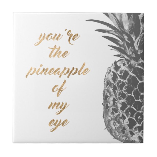 Ananas - Leben II Fliese (Vorderseite)