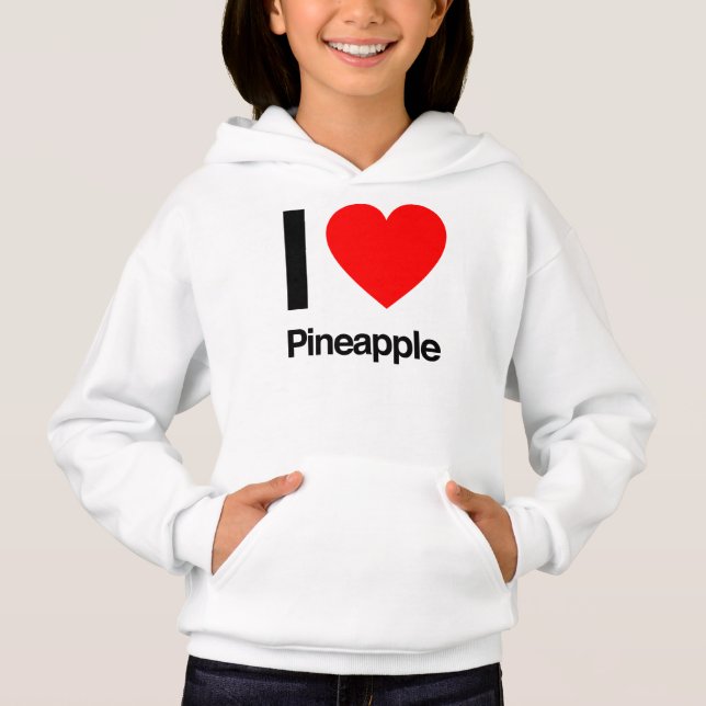 Ananas, Liebe Hoodie (Vorderseite)