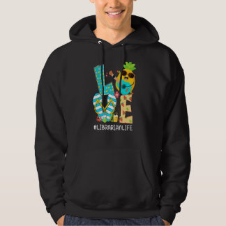 Ananas Liebe Librarian Life Hallo Sommerwochen Hoodie
