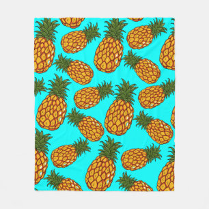 Ananas-Liebe-Muster - Geschmackvoll tropisch exoti Fleecedecke