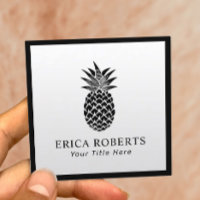 Ananas-Logo Minimalistisch Eleganter Schwarzer Rah