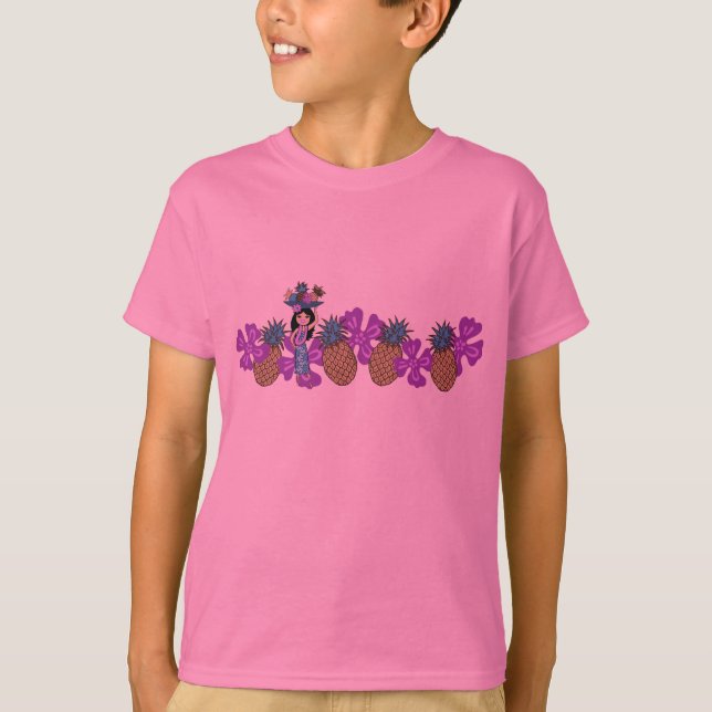Ananas Luau Band Girl's T - Shirt (Vorderseite)