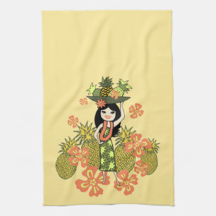 Ananas Luau Hawaiianer-Geschirrtuch Handtuch
