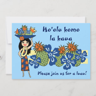 Ananas Luau Tropische Einladungen