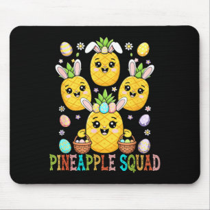 Ananas lustiger Squad Ostern Hasenjagd Mousepad