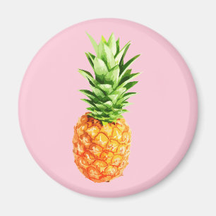 Ananas Magnet, rosa Version, Sommer Magnet