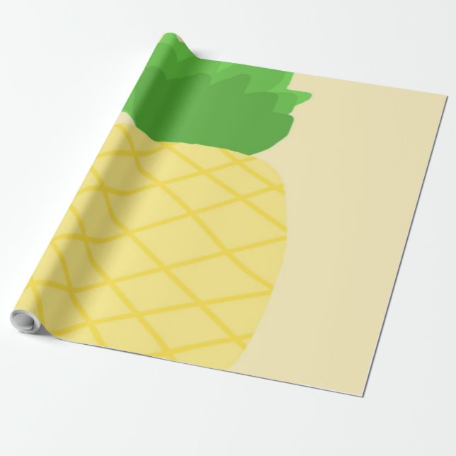 Ananas-Malerei Geschenkpapier (Ungerollt)