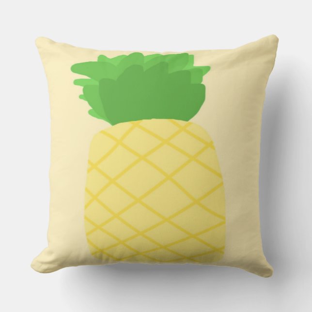 Ananas-Malerei Kissen (Vorderseite)