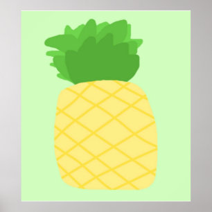Ananas-Malerei Poster