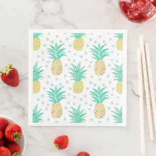 Ananas-Malerei tropische Napkins Serviette