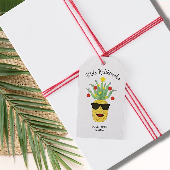 Ananas Mele Kalikimaka Classic Geschenkanhänger (Von Creator hochgeladen)