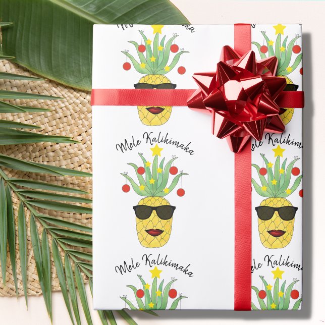 Ananas Mele Kalikimaka Geschenkpapier (Von Creator hochgeladen)