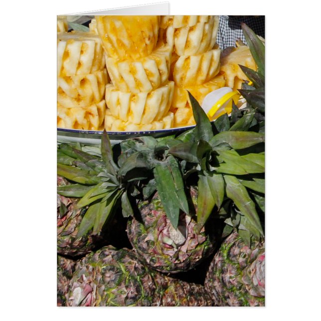 Ananas Melon Bauern Markt Obstkarte (Vorne)