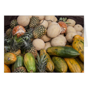 Ananas Melonen Bauer Markt Obstkarte
