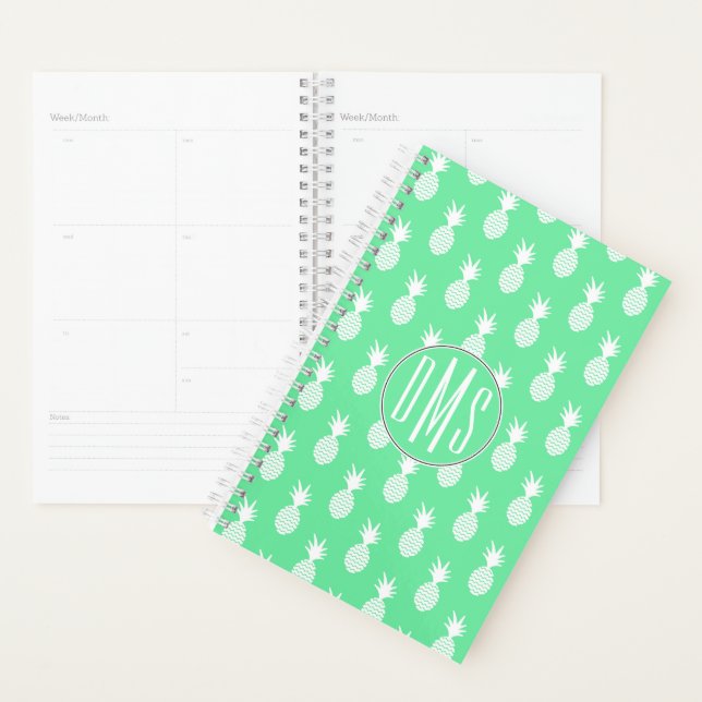 Ananas-Minzmuster | Monogramm Planer (Anzeige)