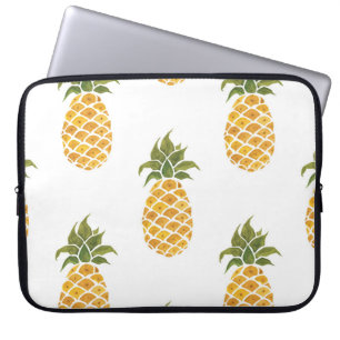Ananas mit handgemalten Ananas, Aquarell. Laptopschutzhülle
