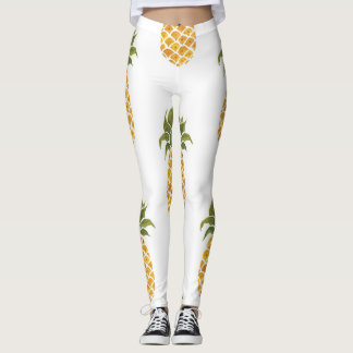 Ananas mit handgemalten Ananas, Aquarell. Leggings