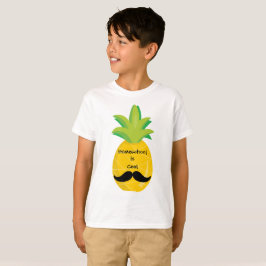 Ananas mit Mustache Homeschool ist Cool T-Shirt