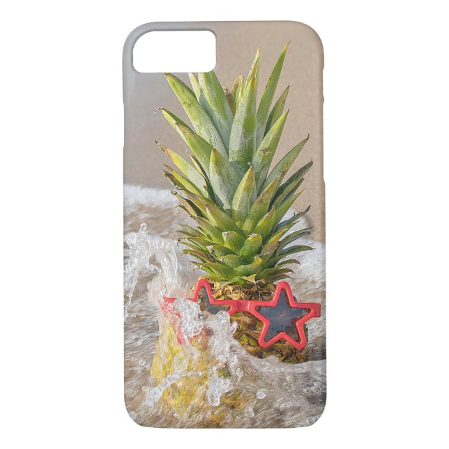 Ananas mit Sonnenbrille in Welle Case-Mate iPhone Hülle (Rückseite)