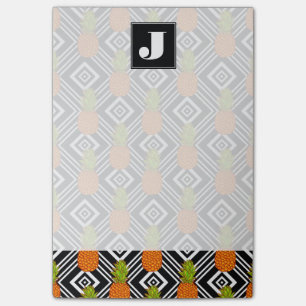 Ananas Monogramm Post-it Klebezettel