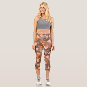 Ananas Muster 4 Capri Leggings