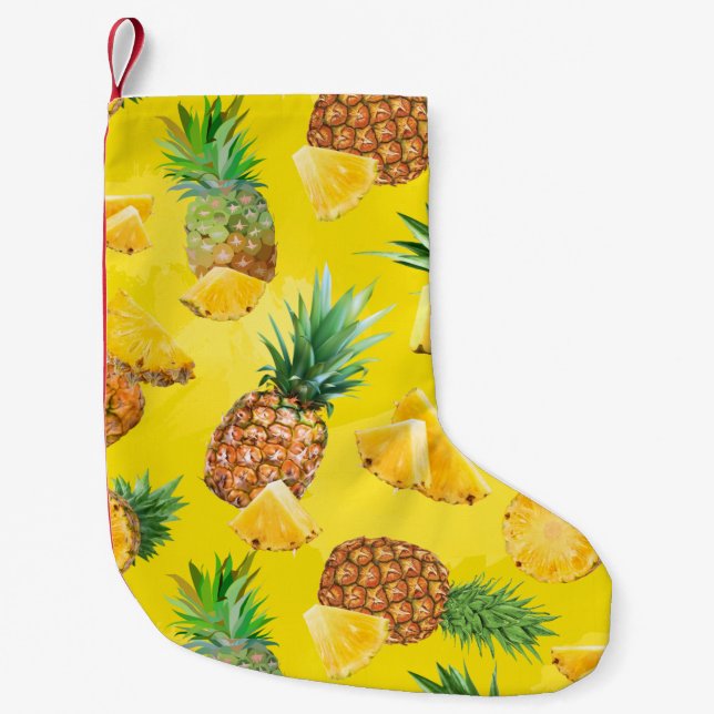 Ananas-Muster 7 Kleiner Weihnachtsstrumpf (Vorderseite)