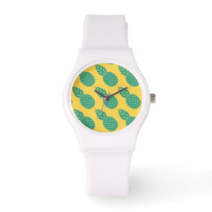 Ananas-Muster Armbanduhr