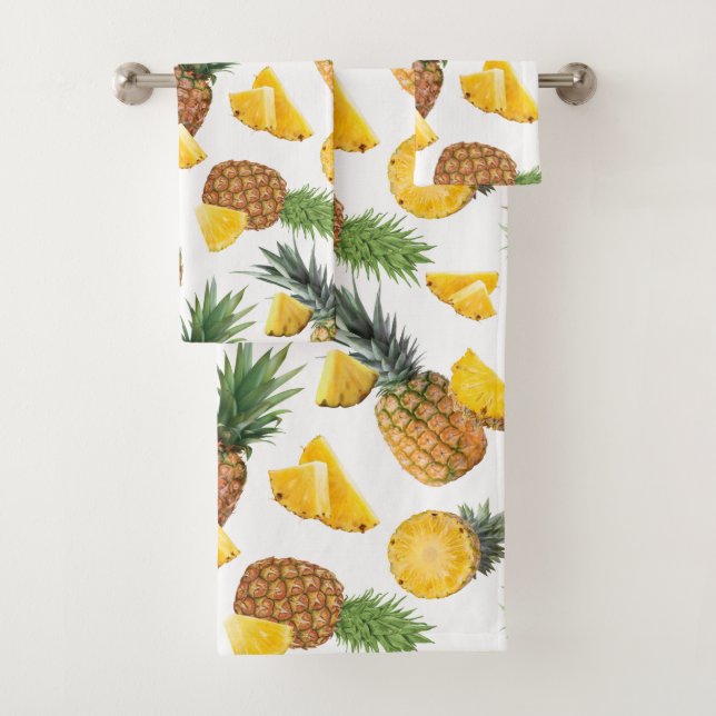 Ananas-Muster Badhandtuch Set (Insitu)