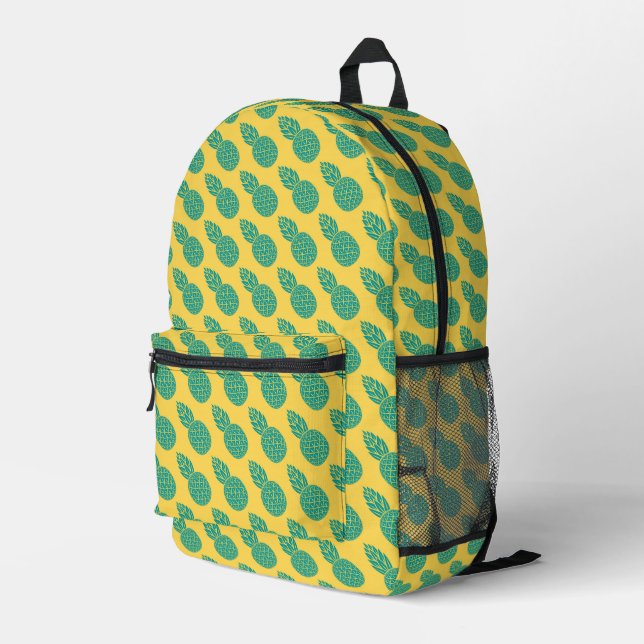 Ananas-Muster Bedruckter Rucksack (Rückseitige Ecke Rechts)