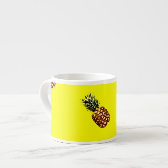 Ananas-Muster Espressotasse (Vorderseite Links)