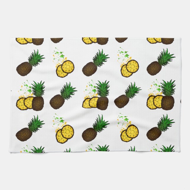 Ananas-Muster Geschirrtuch (Horizontal)