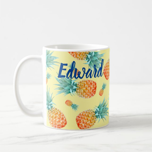 Ananas-Muster Kaffeetasse (Links)