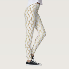 Ananas-Muster Leggings