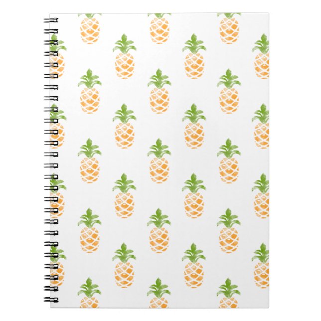 Ananas-Muster Notizblock (Vorderseite)