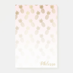 Ananas-Muster Post-it Klebezettel