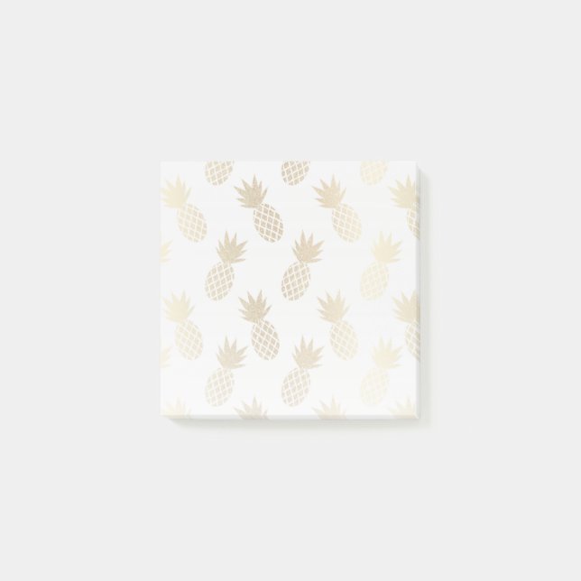 Ananas-Muster Post-it Klebezettel (Vorderseite)