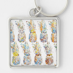 Ananas-Muster Schlüsselanhänger