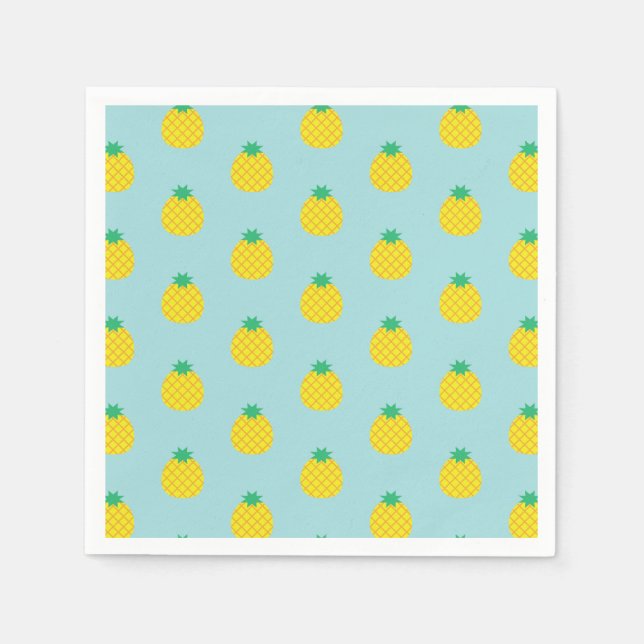 Ananas-Muster Serviette (Vorderseite)