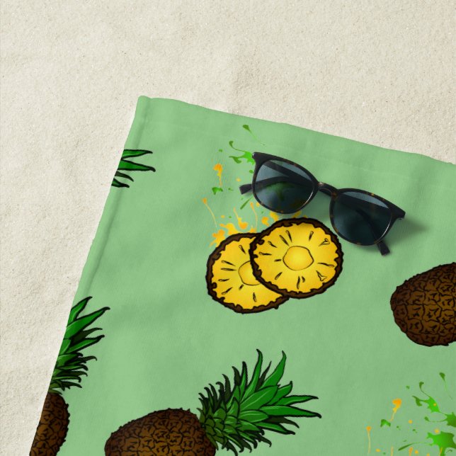 Ananas-Muster Strandtuch (Beispiel)
