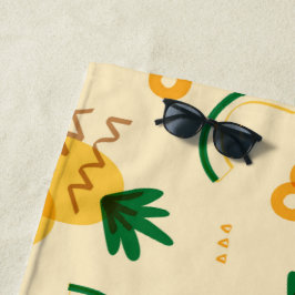 Ananas-Muster Strandtuch