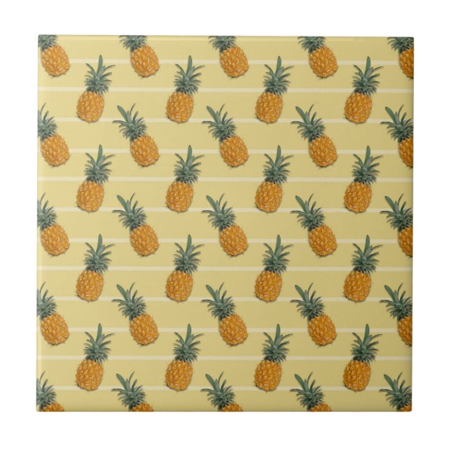 Ananas Muster Tile Fliese (Vorderseite)