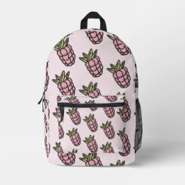Ananas Muster Y2K Retro Funky Bedruckter Rucksack